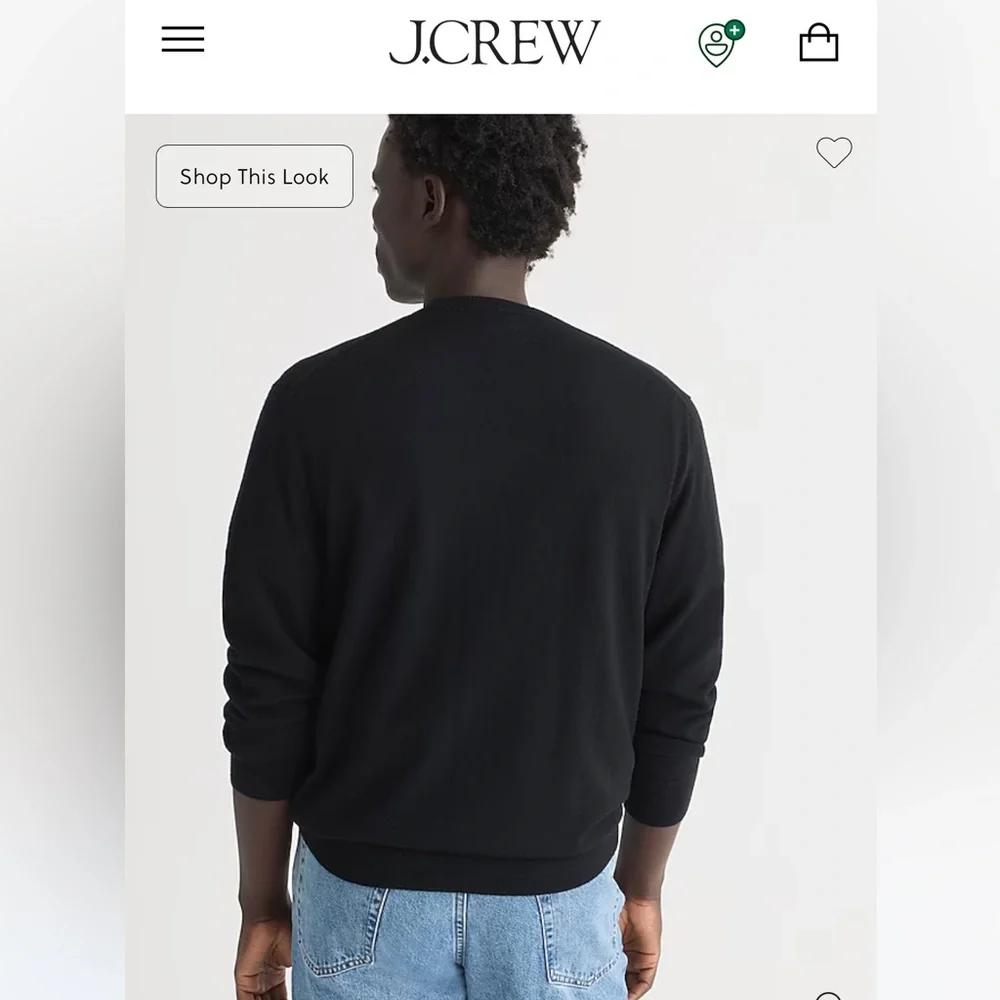EUC J. Crew Merino wool V-neck sweater